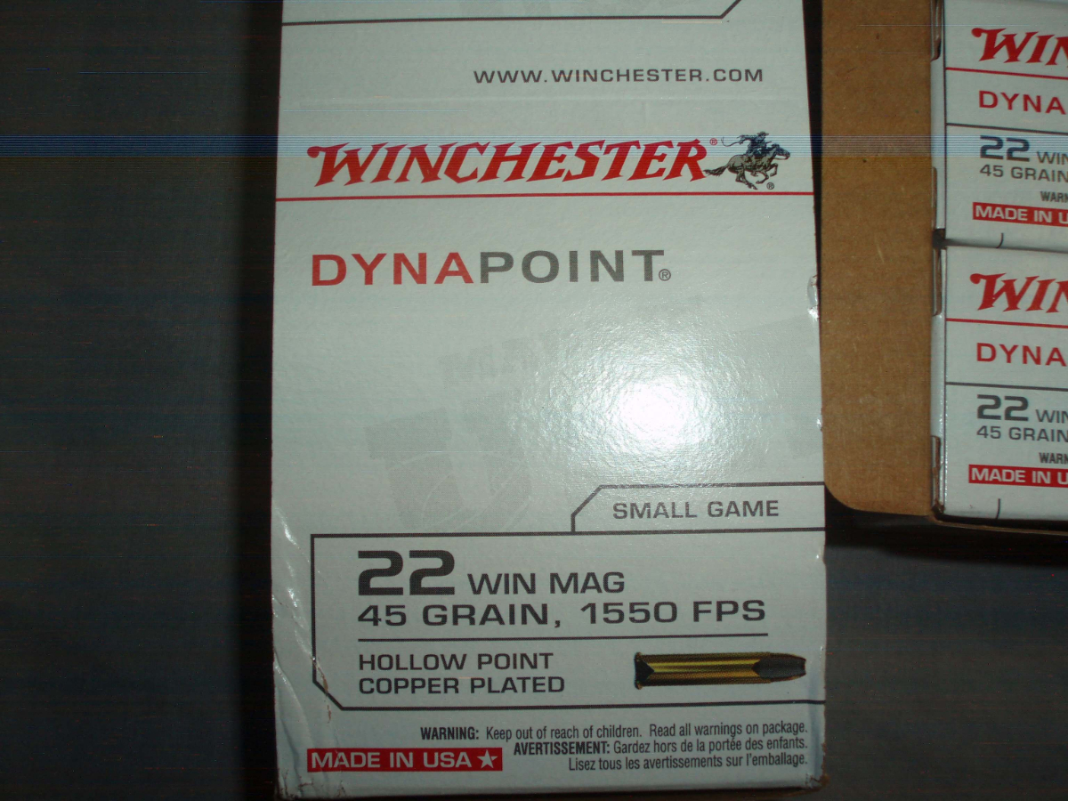 Winchester 1 000 rounds dynapoint hollow point 22 magnum for sale at