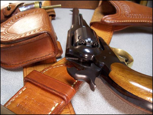 Pietta 1858 Remington, Holster, Belt, Pouch, Flask For Sale at ...