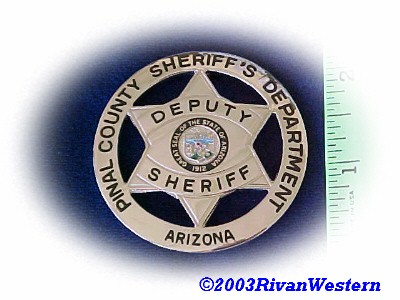 pinal badge sheriff ariz deputy auction