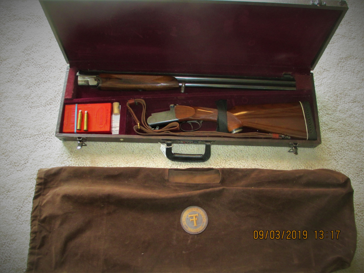 Universal Firearms Custom Designed O U Double Rifle 45 70 W Custom Case 45 70 Govt For Sale At Gunauction Com