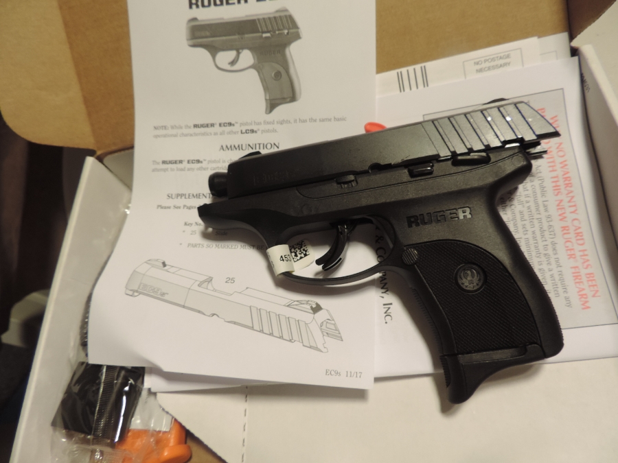 RUGER EC9 PISTOL 9MM NEW IN THE BOX NO RESERVE