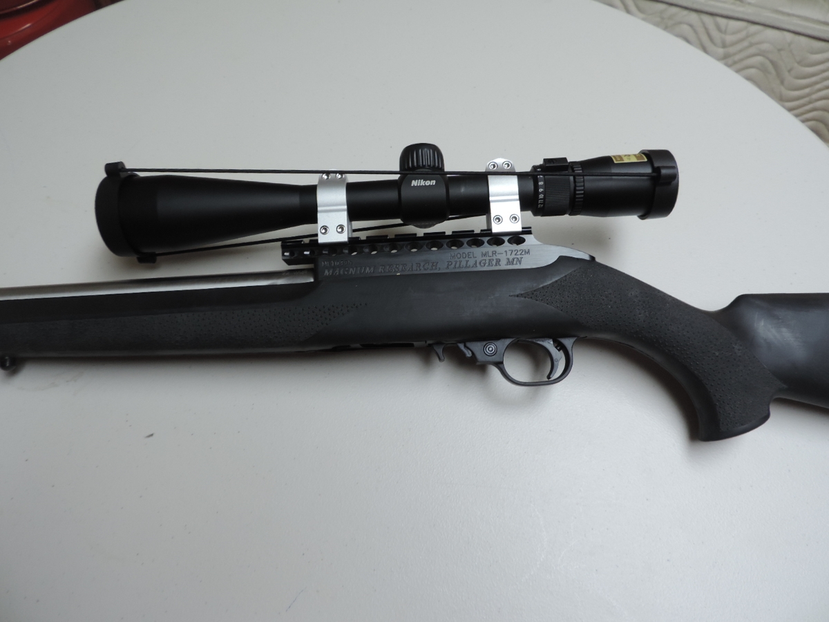 Magnum Research Mlr1722m In 22 Mag With Nikon 4 X 12 X 40 Scope .22