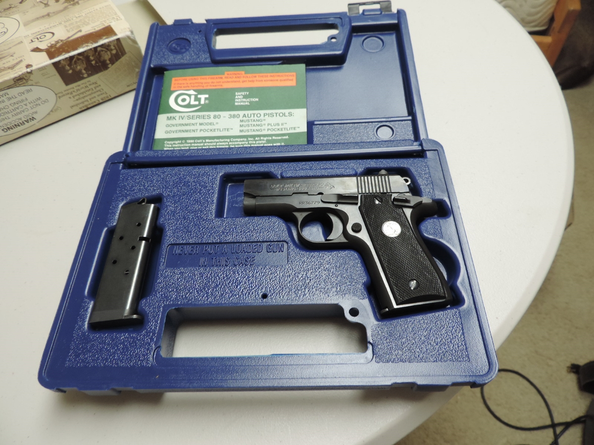 Colt Mustang Plus Ii 380 Like New In Box No Reserve .380 Acp For Sale ...