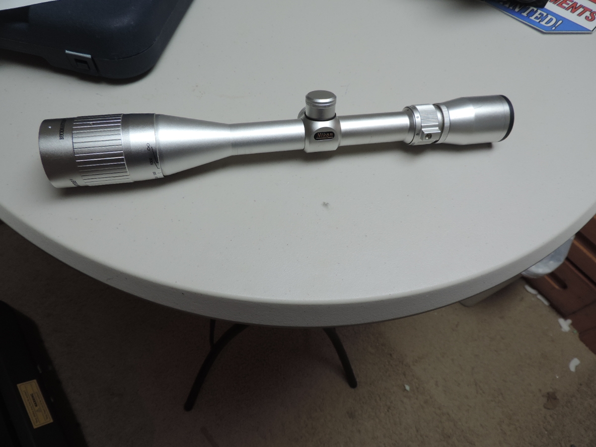 Nikon Buckmaster 4.5 X 14 X 40 With A.O. Silver No Reserve For Sale at