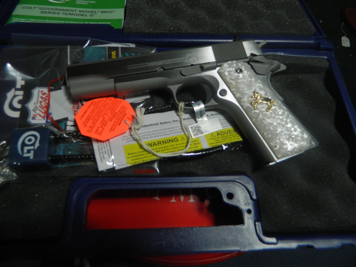 Colt Stainless 70 Series 1911 Reproduction Limited Edition No Reserve 45 Acp For Sale At Gunauction Com 17078504