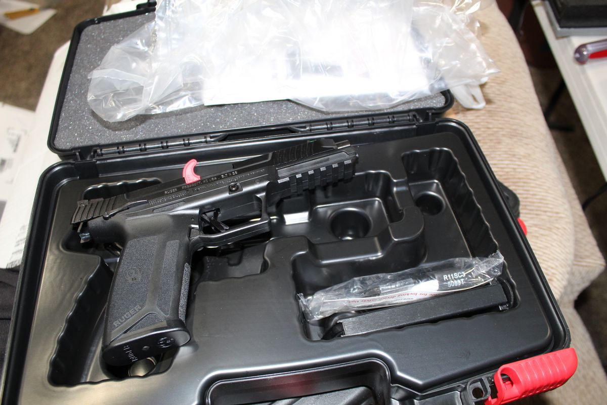 Ruger 57 in 5 7 x 28 caliber with laser with 20 rd mag no reserve 5