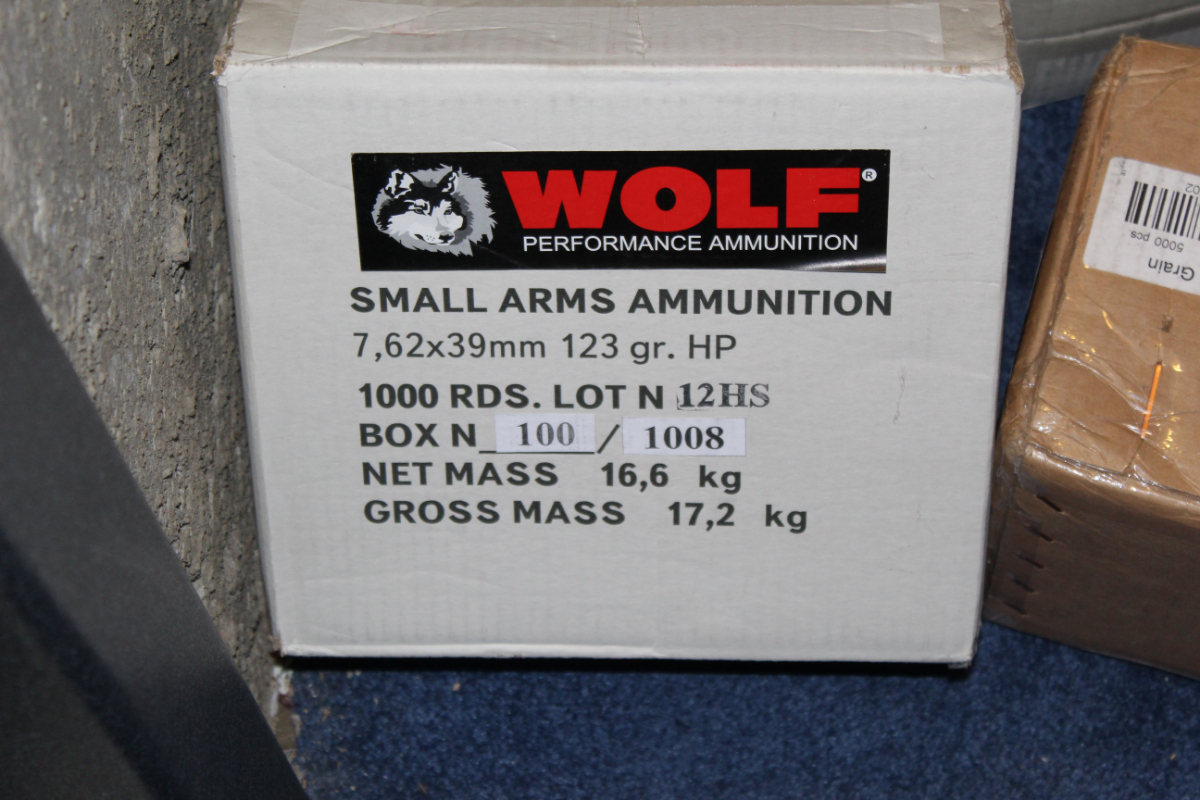 Wolf ammunition 1000 rounds of wolf ammo 7 62 x 39 ammo with no reserve