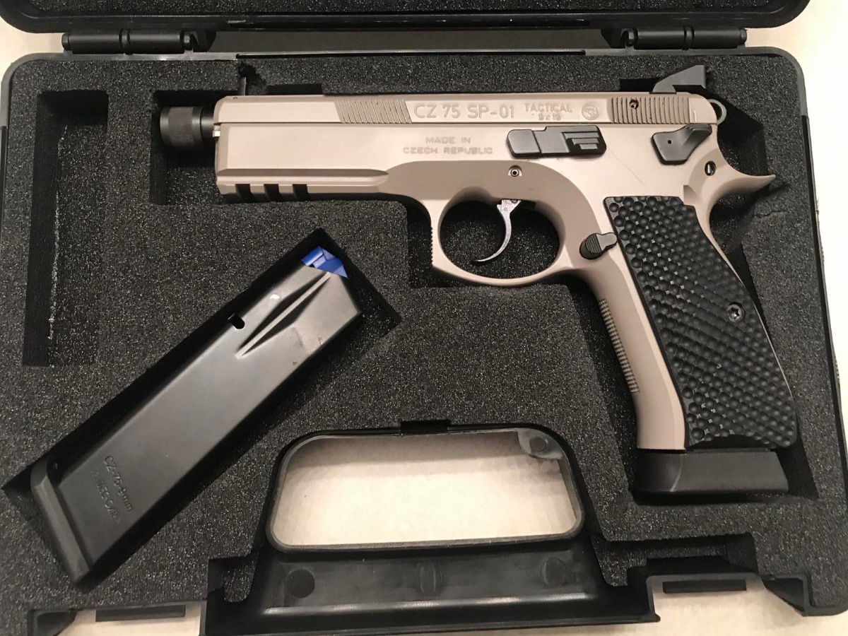 CZ 75 SP-01 TACTICAL URBAN GREY SUPPRESSOR-READY For Sale • CZ Gun Shop ...