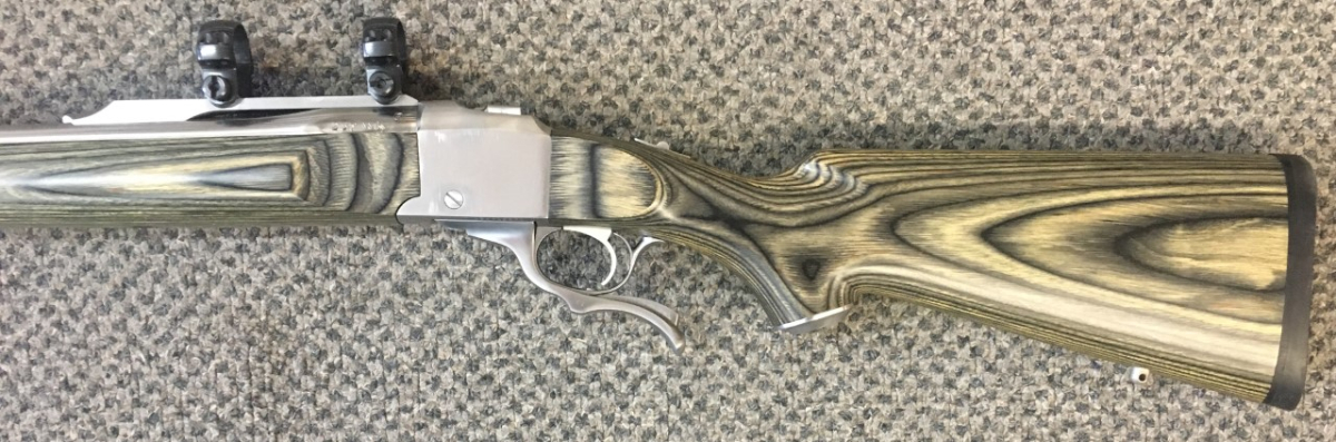 Ruger No 1. W Gray Laminate Stock And Stainless Steel Receiver And ...