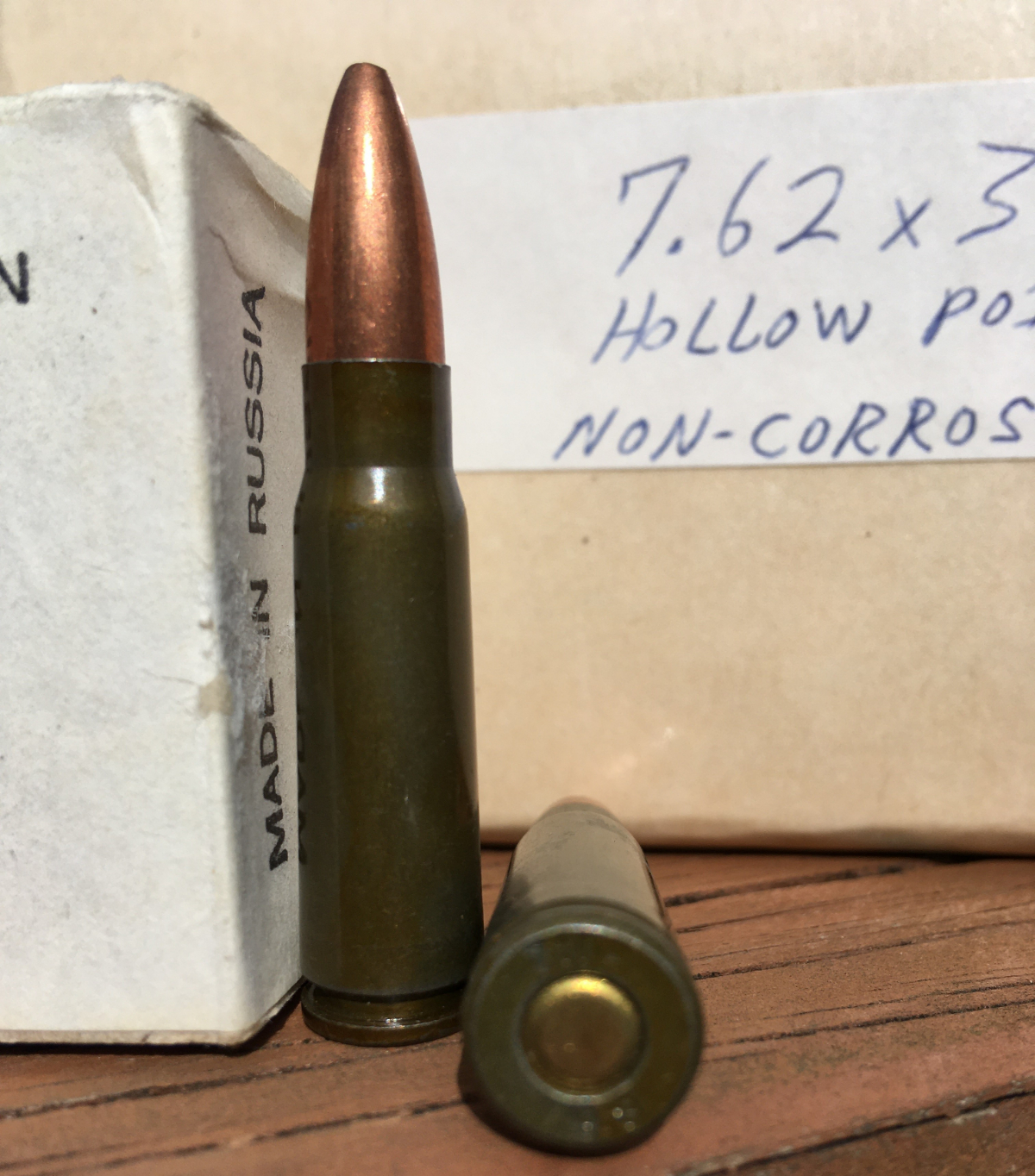 Russia 7.62x39 120 Rounds Hollow Point, Steel Core, Copper Jacket