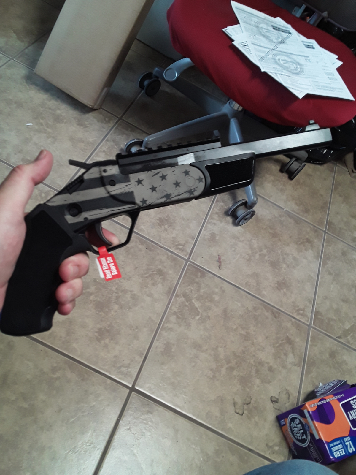 Rossi Brawler Engrved American Flag 410 Shotgun / 45 Colt Caliber. New