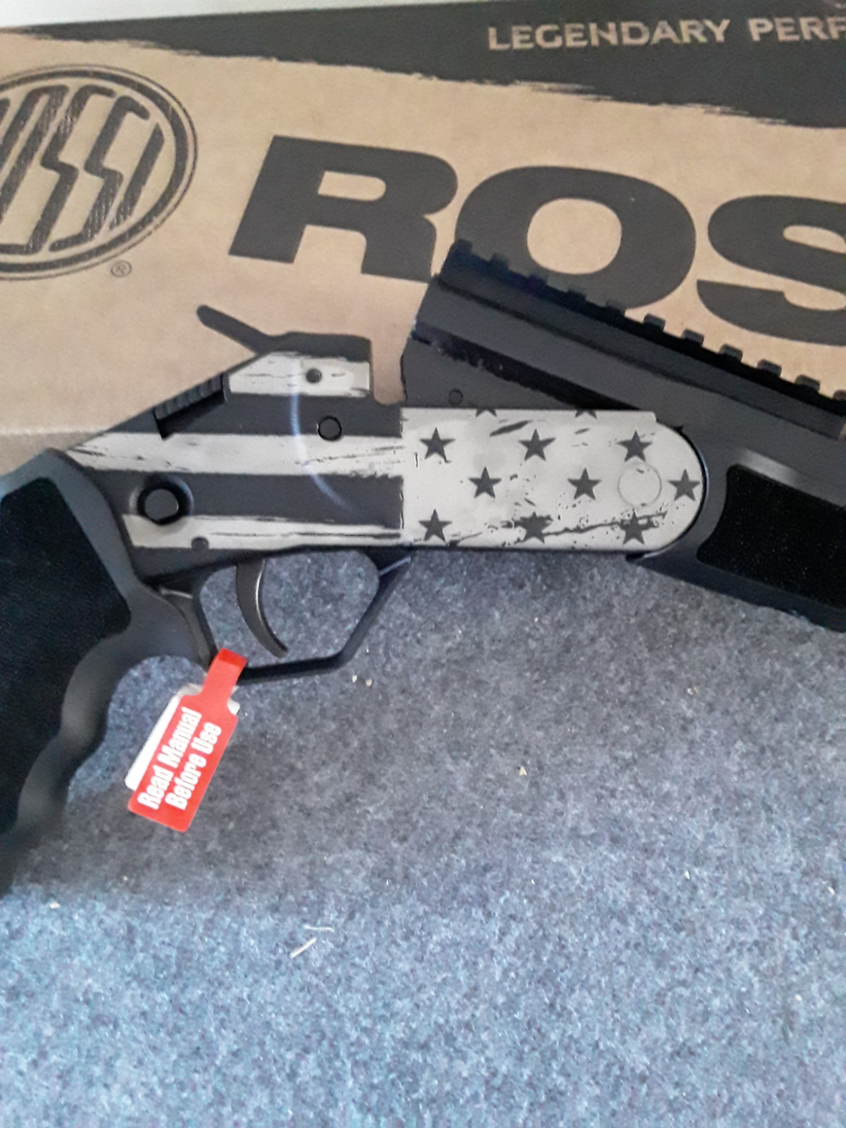 Rossi Brawler Engrved American Flag 410 Shotgun / 45 Colt Caliber. New