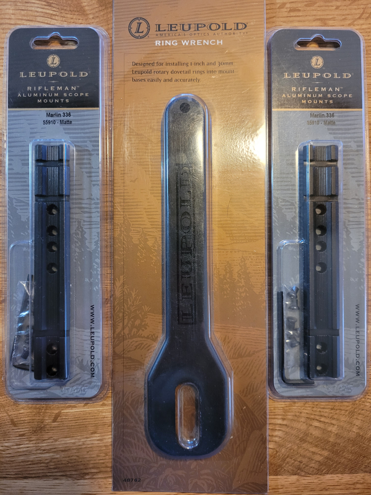 1in / 30mm Leupold Ring Wrench and (x1) Leupold Aluminum Scope Mounts for Marlin 336, 55910
