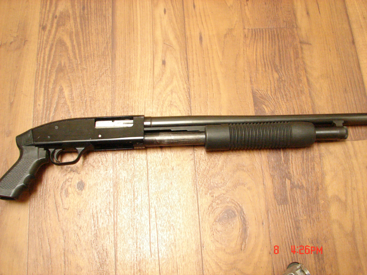 Mossberg 500a 12ga Pistol Grip 18 12 Ga For Sale At Gunauction Com 14862490