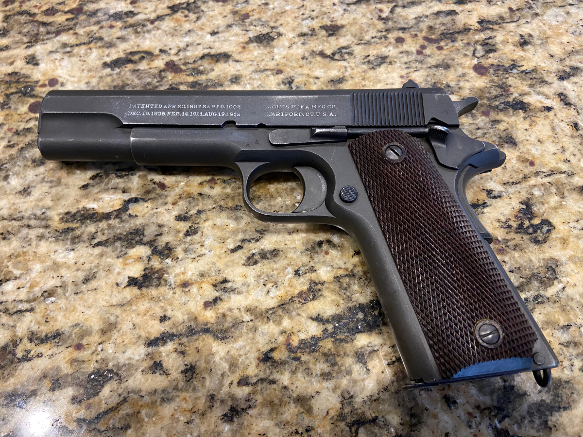 Colt Model 1911 WW1 1917 Augusta Arsenal Rebuild