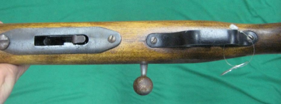 Springfield Model 84c .22 Cal Bolt Action Clip Fed Rifle Hooded Front ...