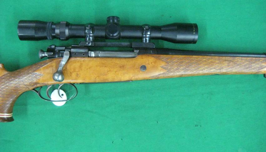 CUSTOM SPRINGFIELD 1903 BOLT ACTION RIFLE BIRDS EYE MAPLE MANNLICHER STOCK - ROSEWOOD WIDEVIEW SCOPE REDFIELD DOUBLE SET TRIGGERS - Picture 7