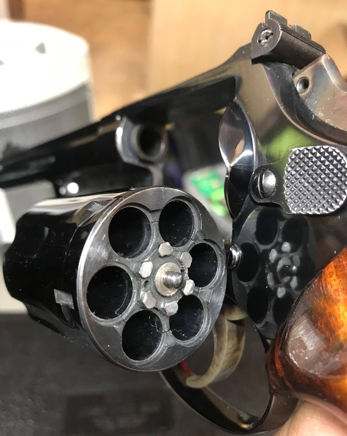 Smith & Wesson Model 19-3 Barrel Length 6 inch Condition Used Metal Condition Excellent Wood Condition Excellent Bore Condition E .357 Magnum - Picture 6